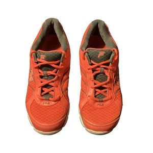 Women’s FILA Athletic Running Sneakers Orange Size 6